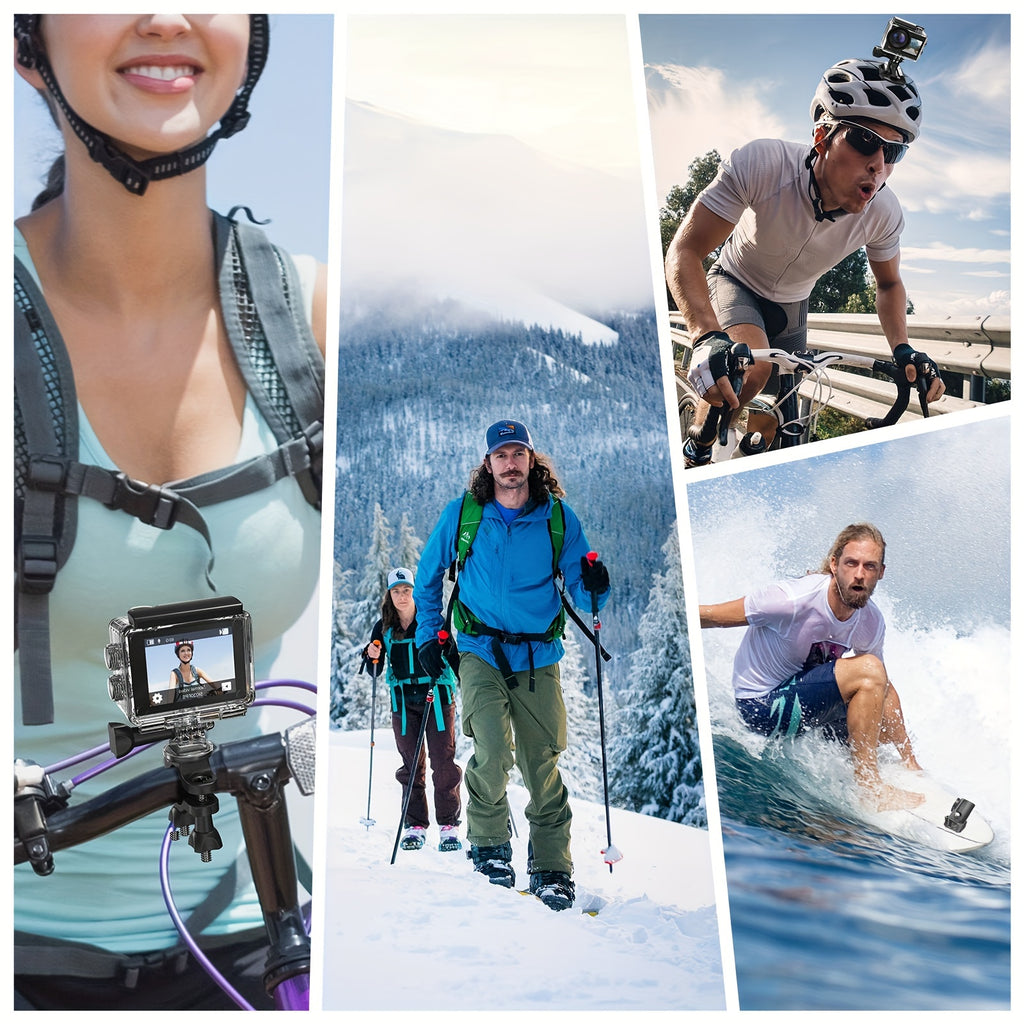 Speed 20 Action  4K 60FPS Underwater ,  Underwater 131ft, with Stabilization Wireless Remote, 5X Zoom, 170° Wide Angle