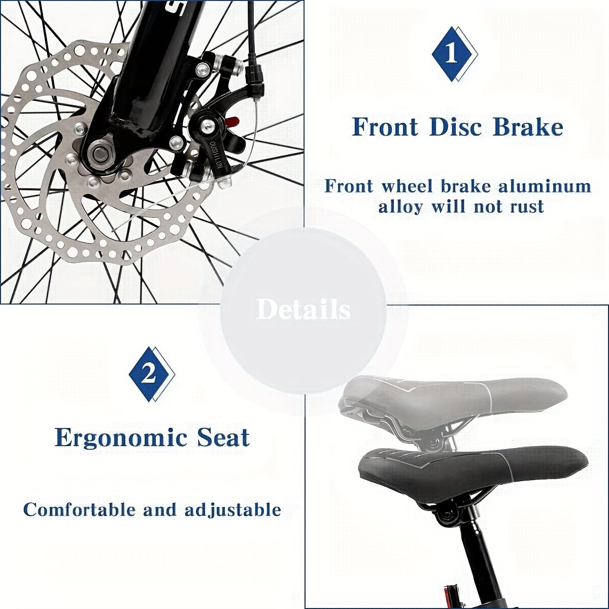 26-Inch Wheeled Fat Tire Mountain Bike Featuring a 21-Speed System, Constructed with a High Carbon Steel Frame, Equipped with Double Disc Brakes And Front Suspension for Enhanced Grip