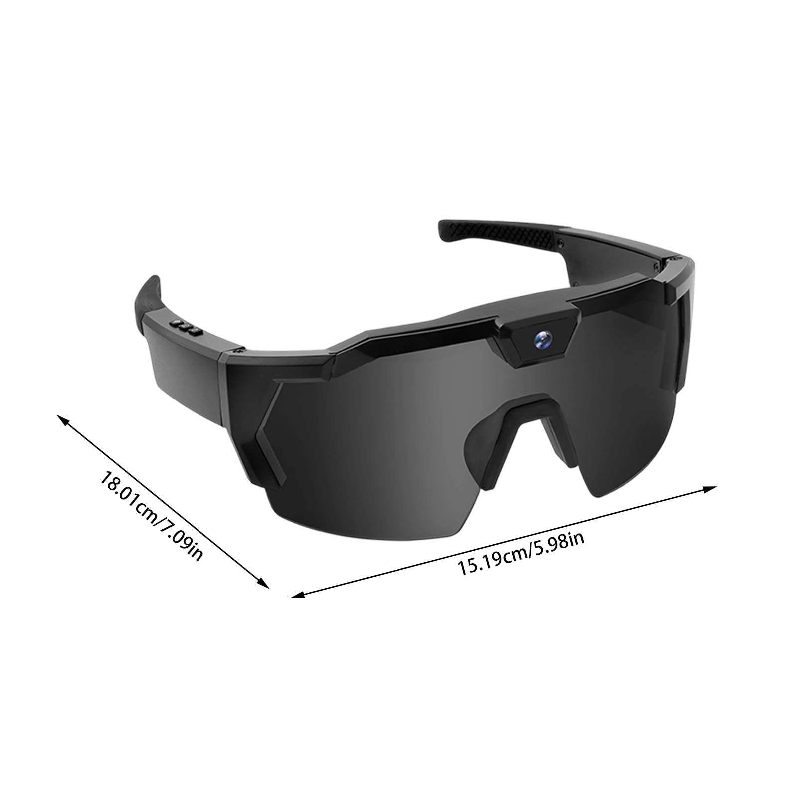 Smart Sports Glasses with & Hands-Free Recording\u002FPhotography - Non-Prescription Video Eyewear Suitable for, Vlogging,,, Smartphone