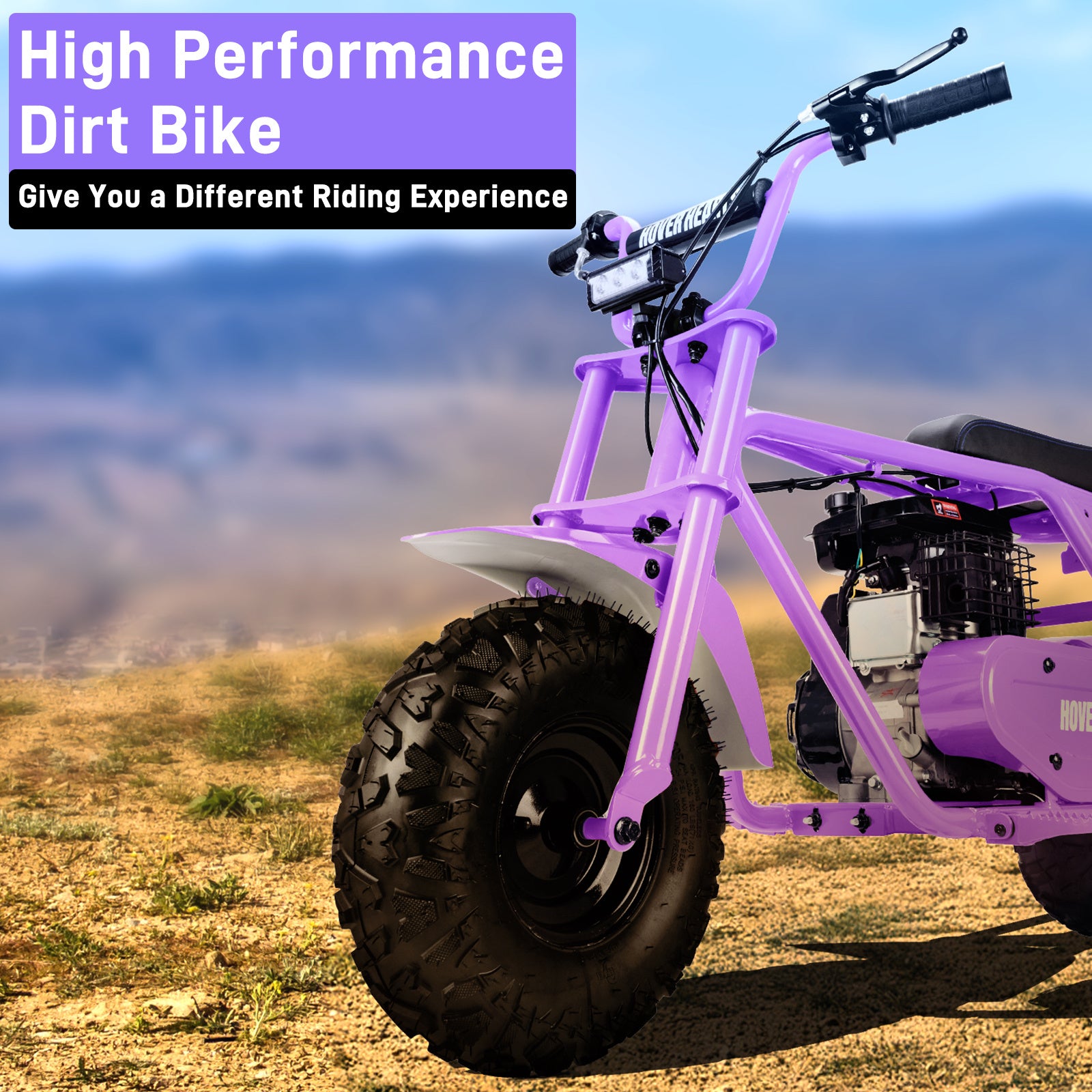 99cc youth mini dirt bike | Four-stroke gasoline-powered off-road motorcycle with a sturdy steel frame |gas-powered motocross for outdoor off-road ridingIdeal Halloween\u002FChristmas\u002FBirthday gift