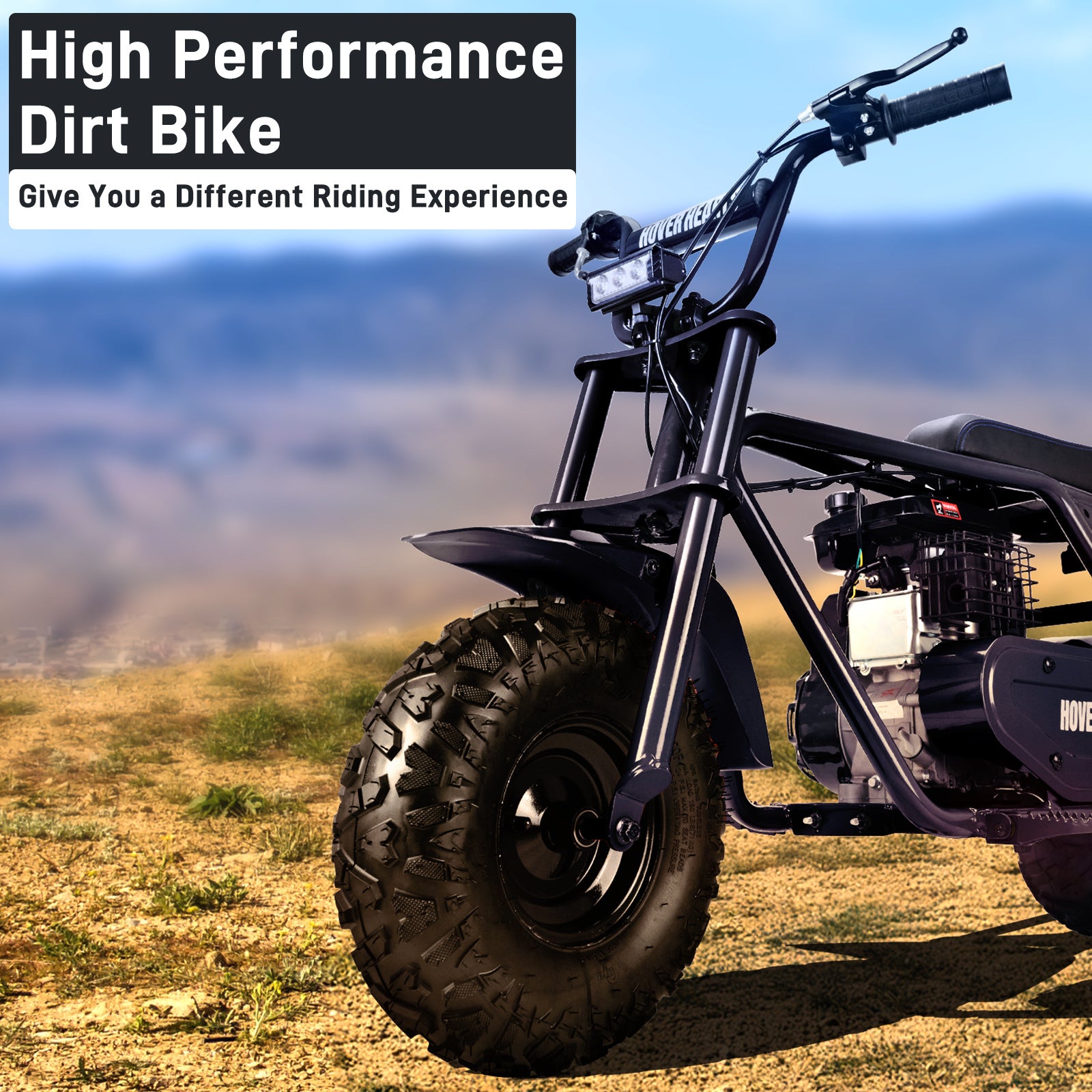 99cc youth mini dirt bike | Four-stroke gasoline-powered off-road motorcycle with a sturdy steel frame |gas-powered motocross for outdoor off-road ridingIdeal Halloween\u002FChristmas\u002FBirthday gift