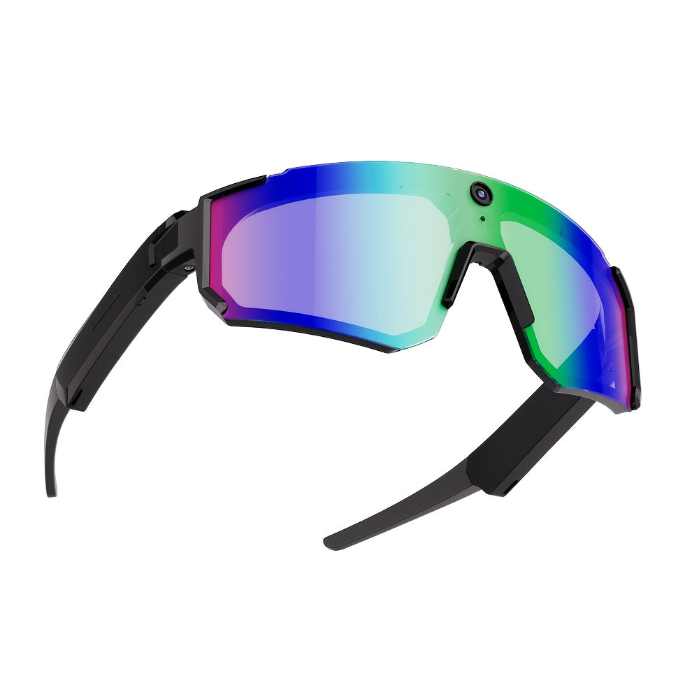 1 Camera Glasses for Men and Women | 8MP HD POV Photo\u002FVideo Recording with BT5.4, Built-in Storage, AI Smart Glasses for Sports, Baseball, |, TAC Lenses, TR Frame, Polarizer, Magnetic Charging