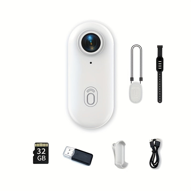 Mini WIFI Action Camera in 1080P\u002F4K UHD with 32&128GB Storage Options, Designed for Portability. This Wearable Video Recorder Comes with a Magnetic Lanyard, Helmet Mount, And Is Suitable for Biking, Motorcycling, Pet Activities, And Vlogging