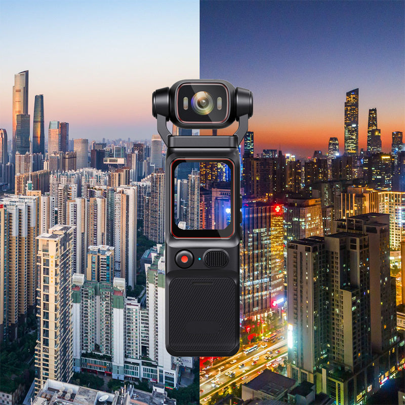 Portable HD Action Camera Extended Battery Life Vlogging Camera 180° Rotatable Lens Gyro Stabilizer Anti-Shake Ultimate Hand Feel Slow Motion Loop Recording