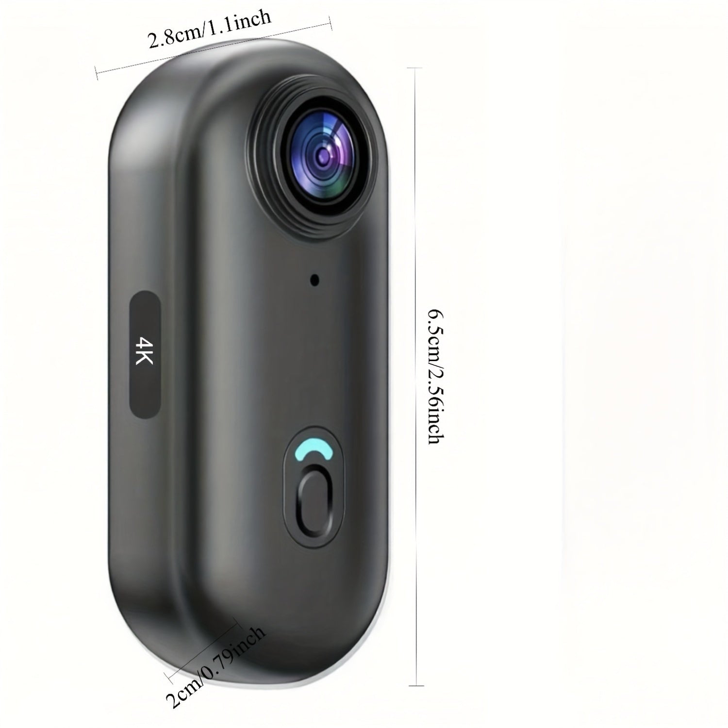 Mini WIFI Action Camera in 1080P\u002F4K UHD with 32&128GB Storage Options, Designed for Portability. This Wearable Video Recorder Comes with a Magnetic Lanyard, Helmet Mount, And Is Suitable for Biking, Motorcycling, Pet Activities, And Vlogging