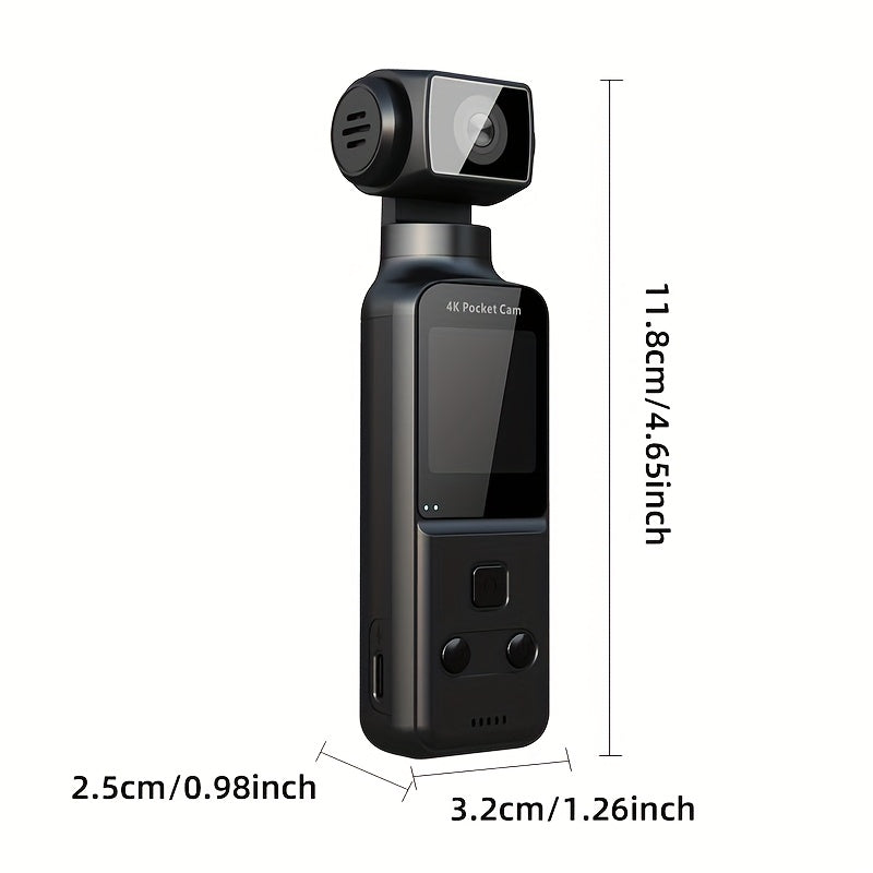 4K Action Camera with 1.33\