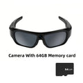 4K Smart Eyewear with Camera, Outdoor Video Glasses, Includes 64GB Memory Card, Ideal for Sports, Hiking, Biking, Traveling, And Driving