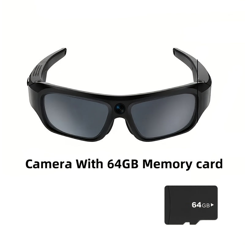 4K Smart Eyewear with Camera, Outdoor Video Glasses, Includes 64GB Memory Card, Ideal for Sports, Hiking, Biking, Traveling, And Driving